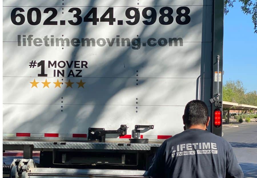 Lifetime Moving & Storage mover assisting a senior resident with a local move in Phoenix