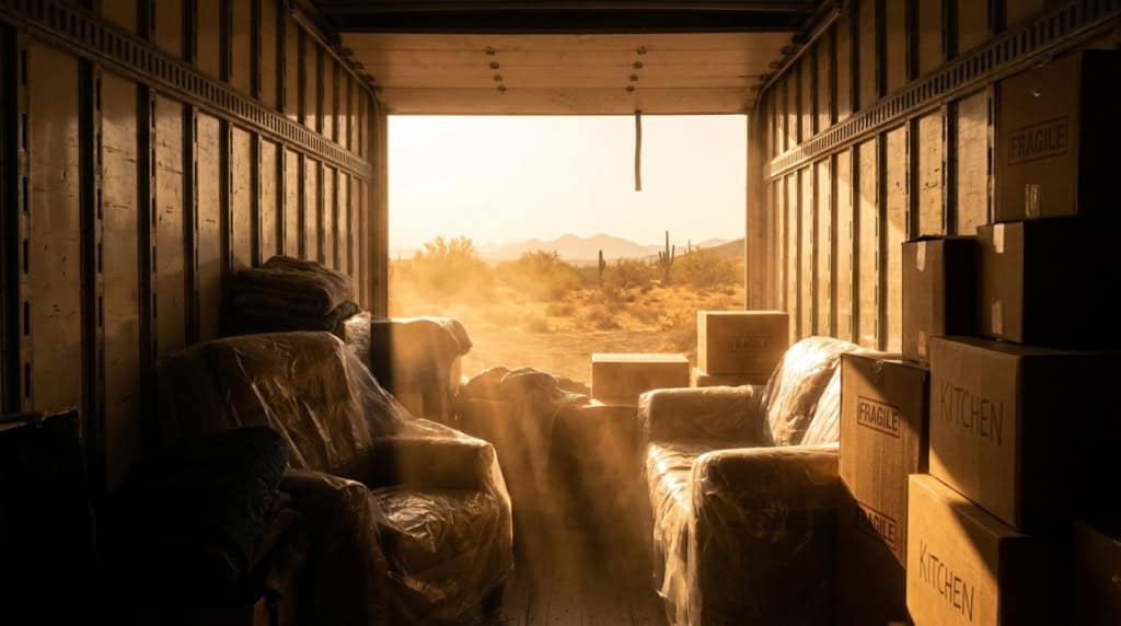 What Happens to Your Belongings in a Moving Truck During Summer in Arizona
